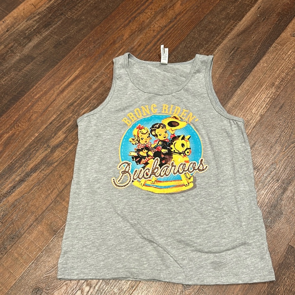 Girls Tank Bronc Riden Buckaroos